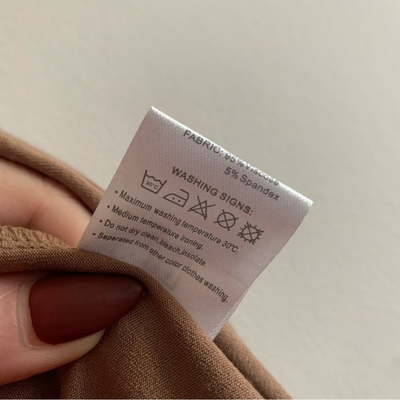 NWT Drape Front Open Cardigan Long Sleeve Irregular Hem Brown Cover Up Sweater! - Picture 9 of 15